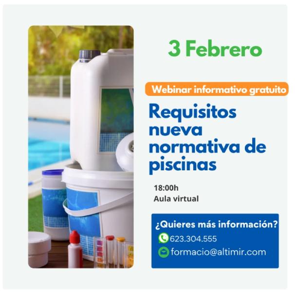formación para el mantenimiento de piscinas