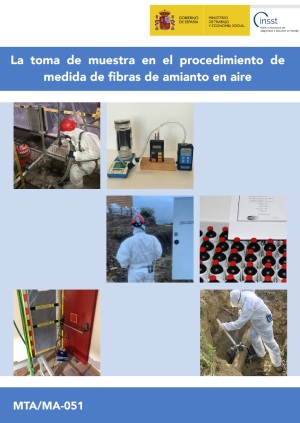 toma de muestras de fibras de amianto en aire