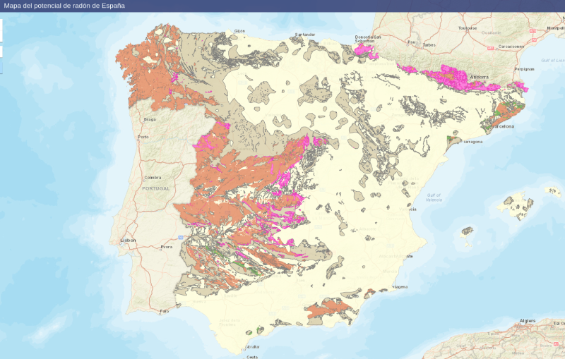 radon en galicia